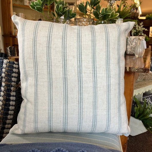 Pillow - Blue Narrow Stripe 20 x 20