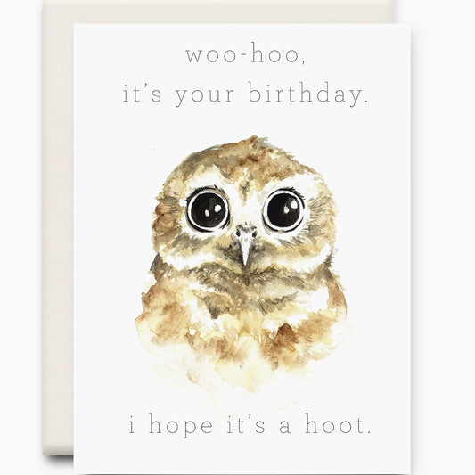 Hope its a Hoot Birthday Card