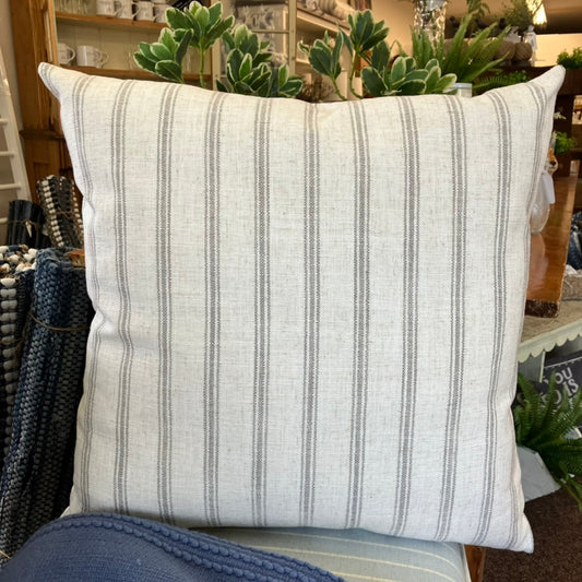 Pillow - Natural Narrow Stripe 24 x 24