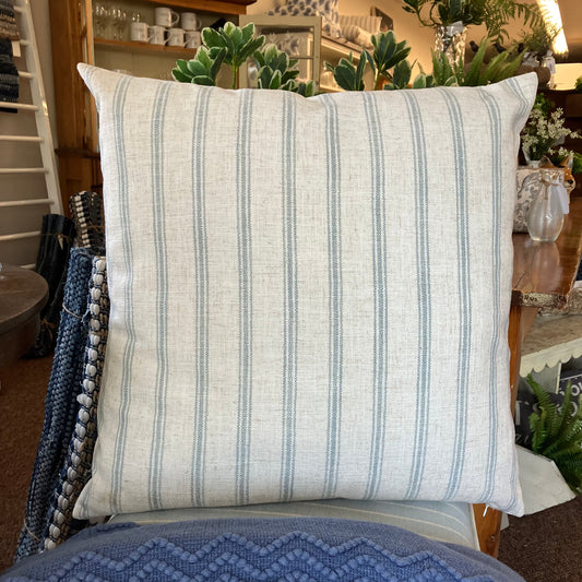 Pillow - Blue Narrow Stripe 24 x 24