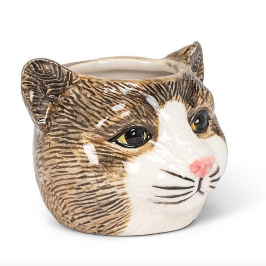 Tabby Cat Mini Planter