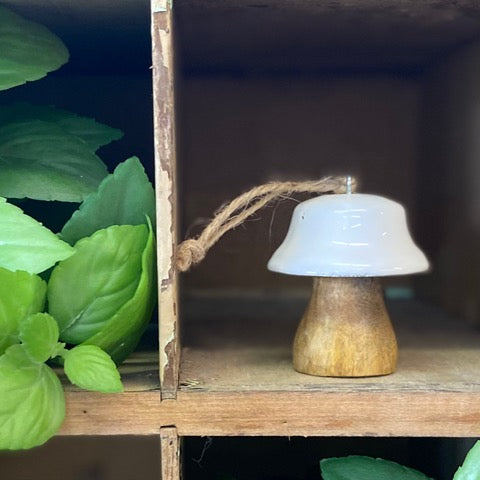 White Mushroom Ornament