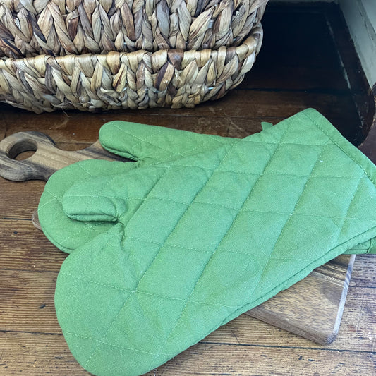 Oven Mitt Set of 2 Moss Green