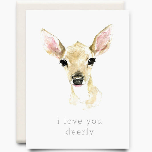 I Love You Deerly Greeting Card