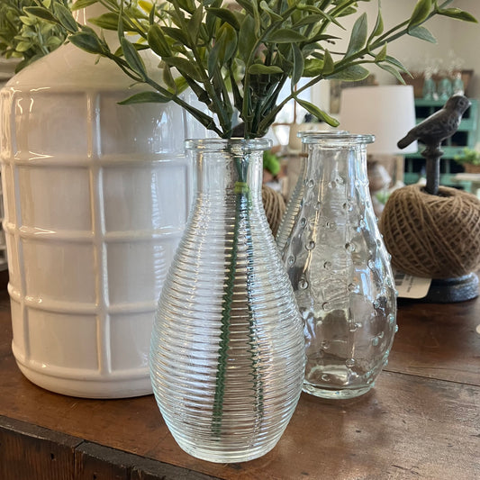 Glass Vase Horizontal Lines