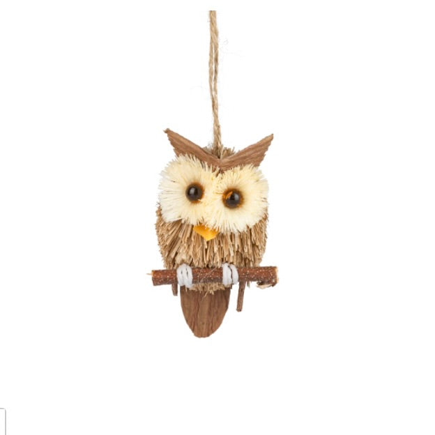 Bristle Owl Ornament