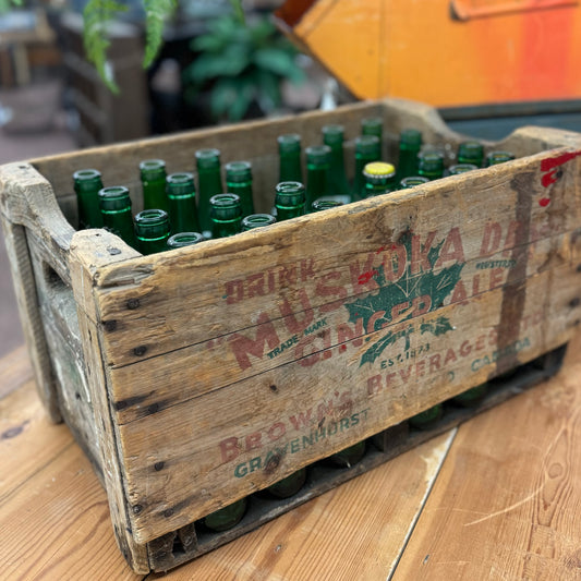 Muskoka Dry Gingerale Crate with Bottles