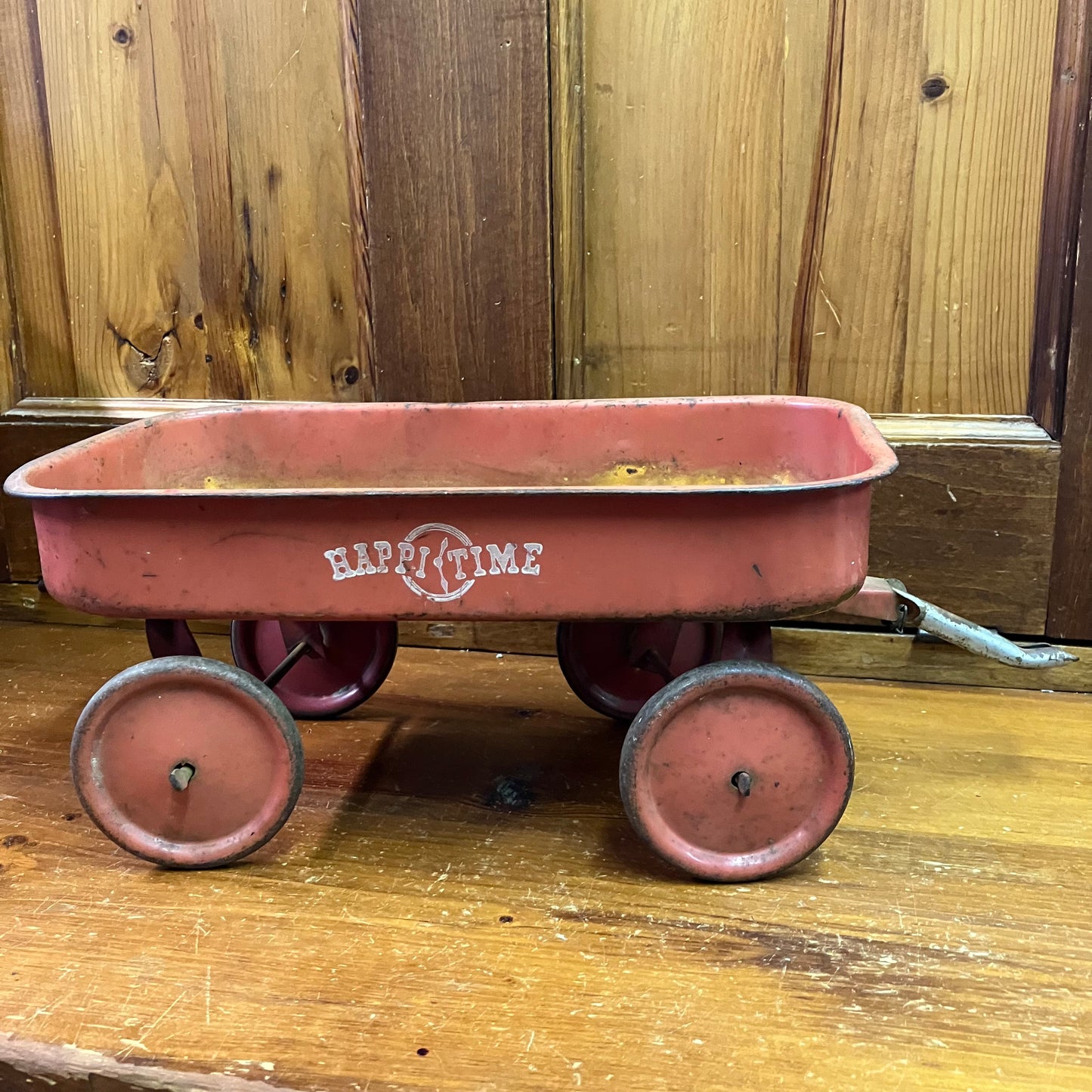 Children's Red Metal Wagon