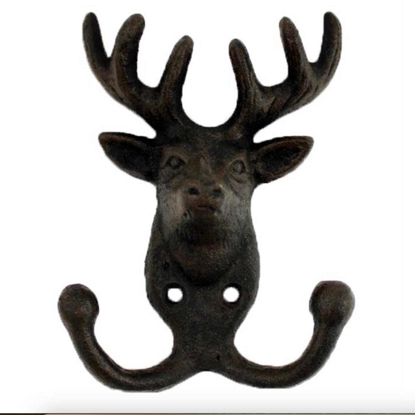 Deer Hook - Cast Iron Brown