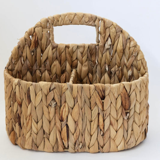 Oval Woven Hyacinth Caddy