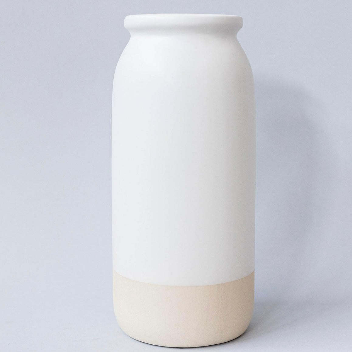 Vase - Ceramic Two Tone Off White