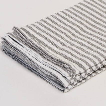 Tea Towel Set of 3 - Grey Stripe