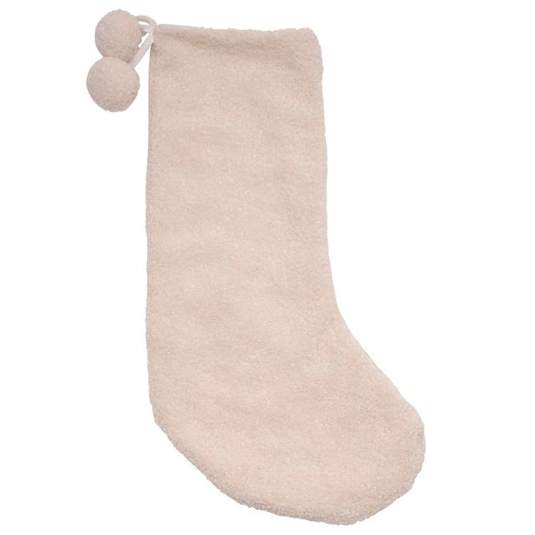 Ivory Boucle Stocking