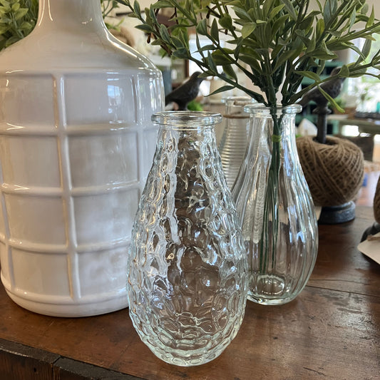 Glass Vase Rippled