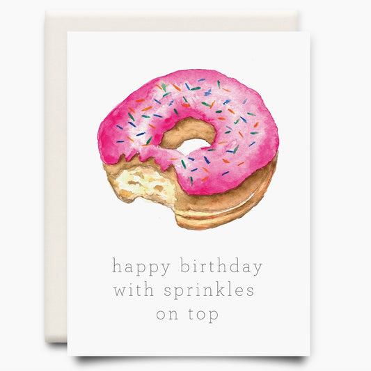 Sprinkles on Top Birthday Card