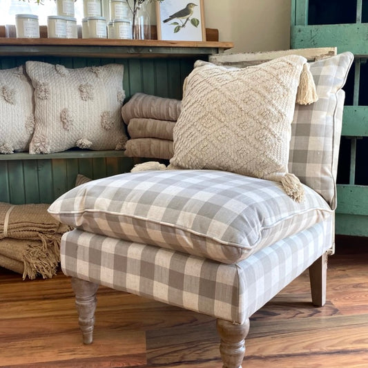 Accent Chair - Buffalo Check Natural