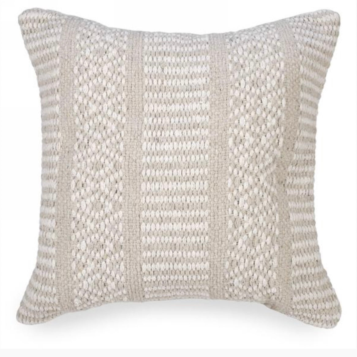 Pillow - Ivory & Natural Weave 17 x 17