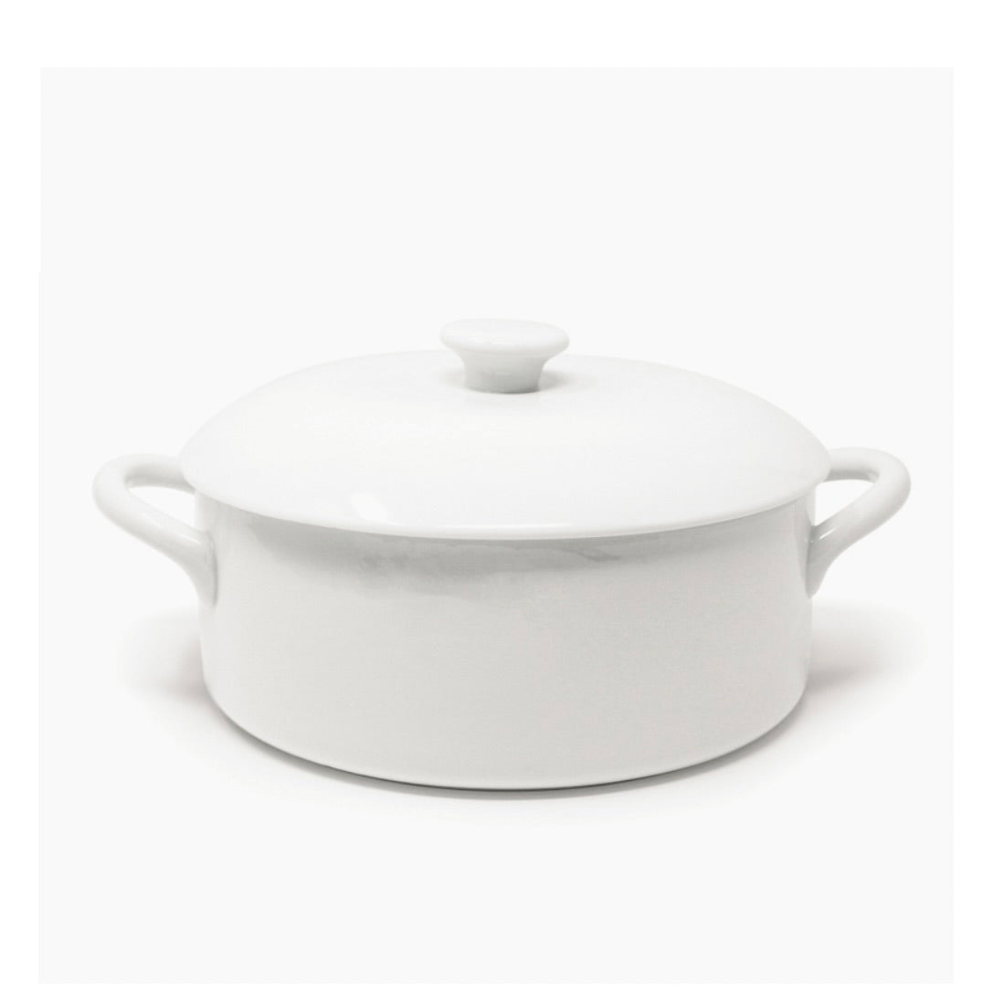 White Casserole Dish