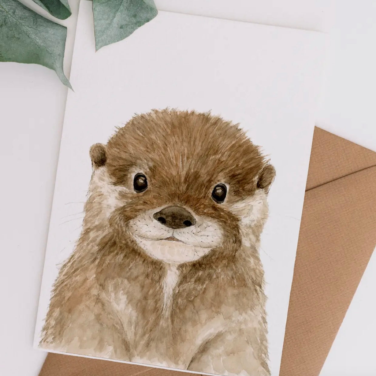 Otter Greeting Card