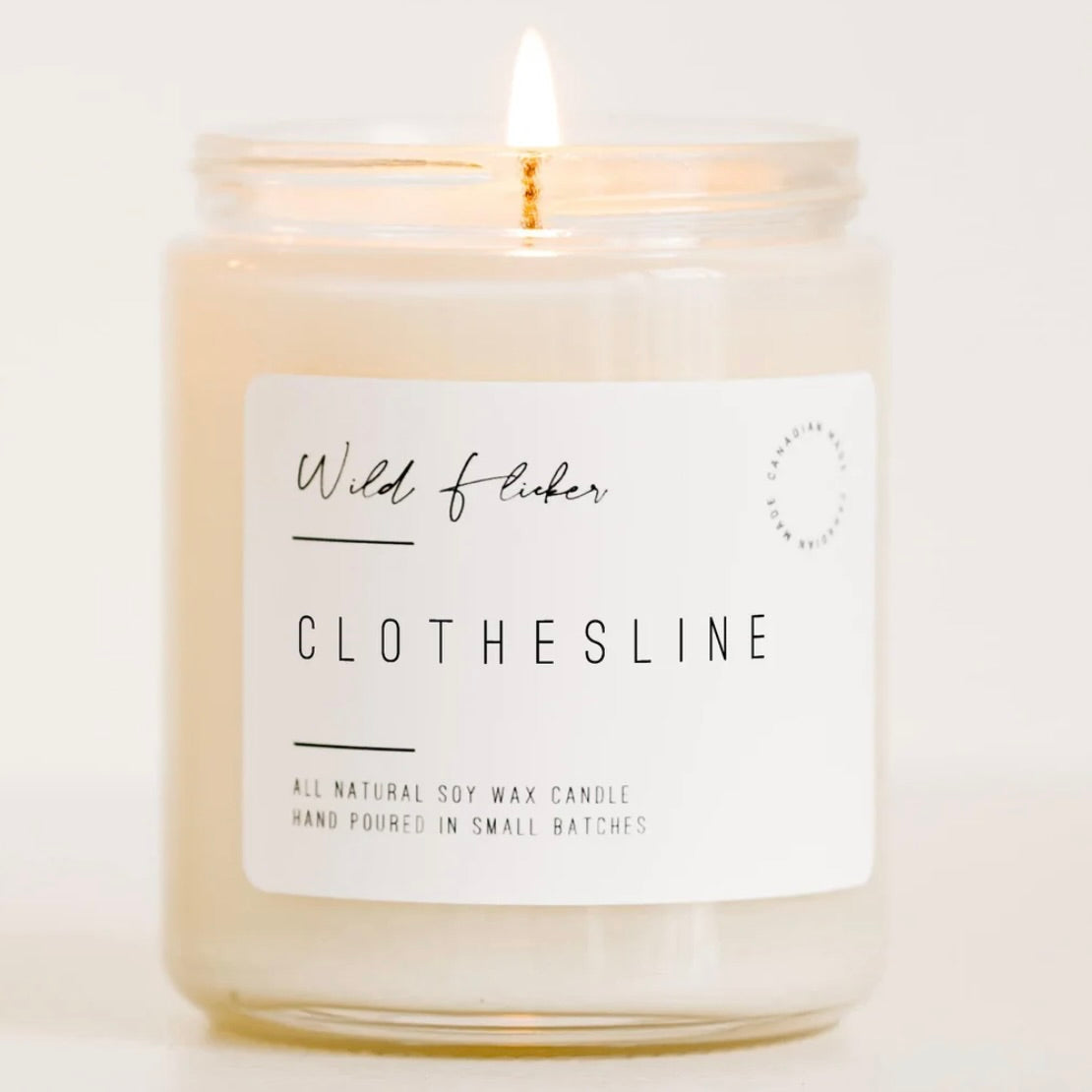 Clothesline Soy Wax Candle