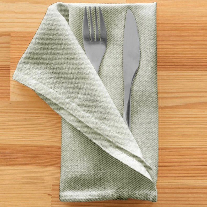 Set of 4 Napkins Sage Green