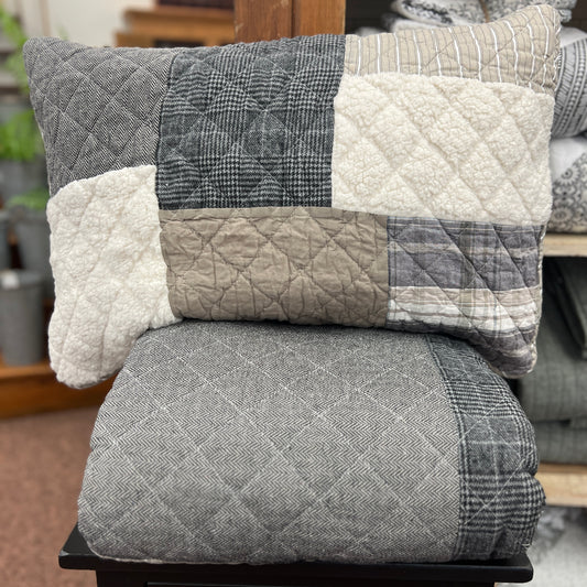 Quilt Set - Patchwork Taupe