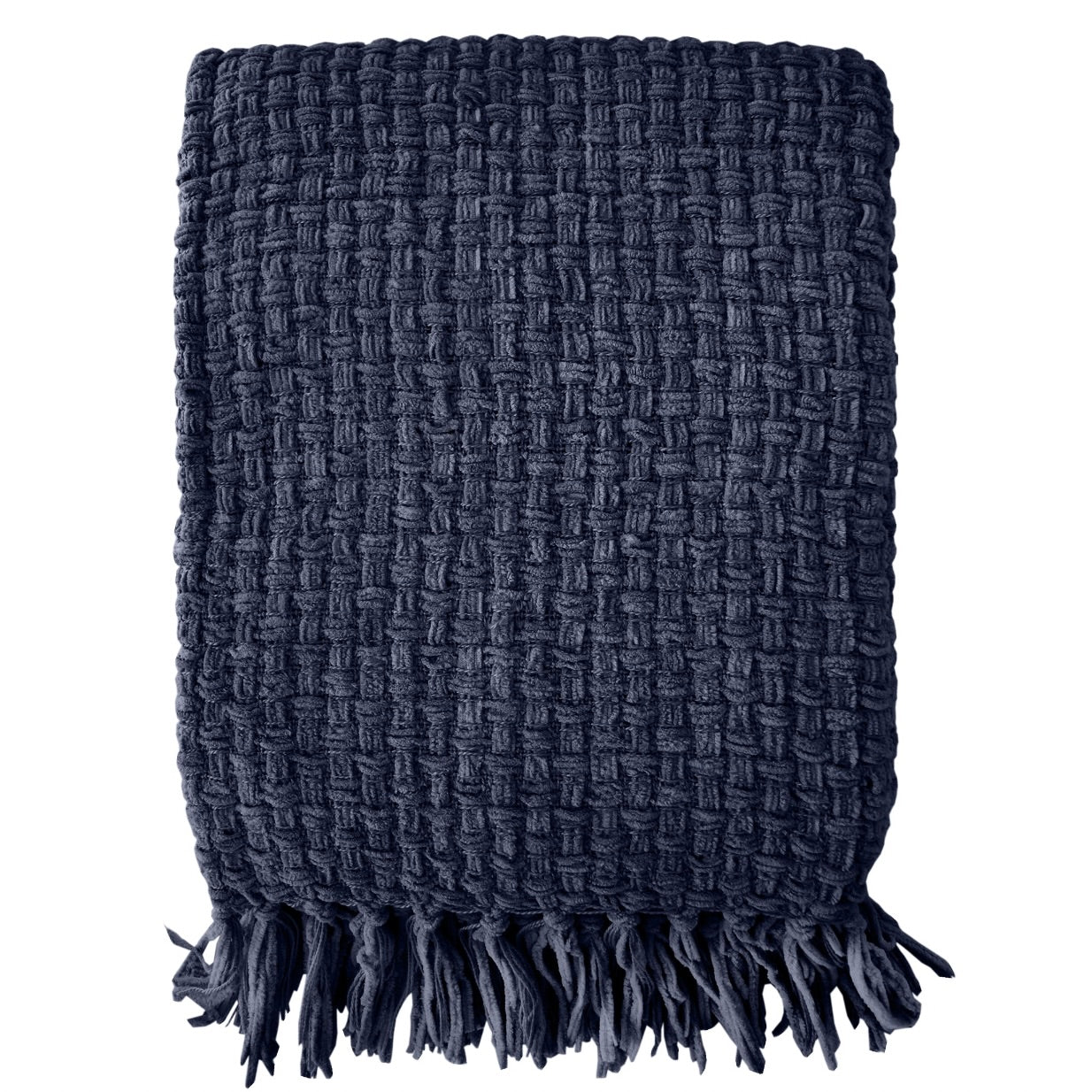 Throw - Navy Chenille