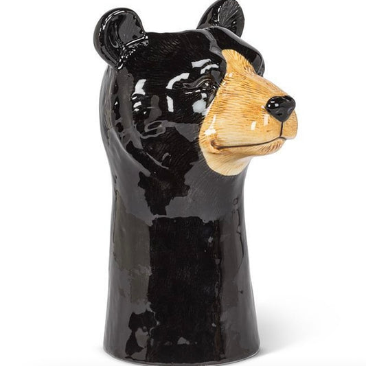 Black Bear Vase Large