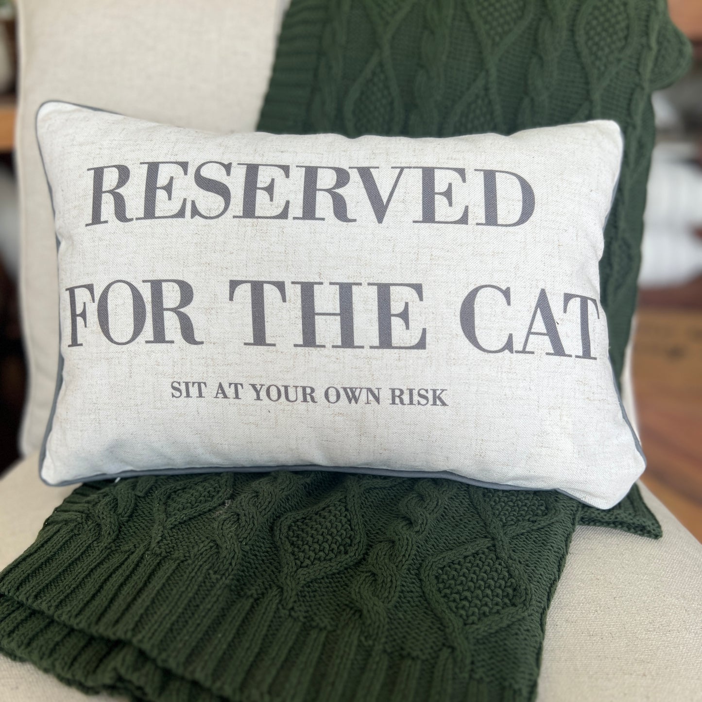 Pillow - Reserved for the Cat