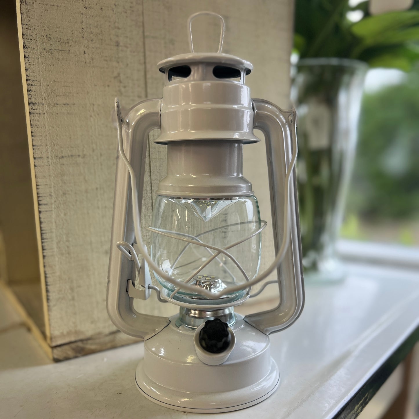 White Metal Lantern