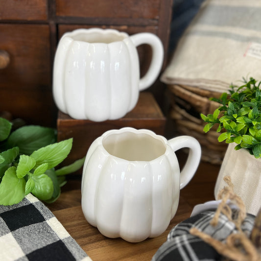 White Pumpkin Mug