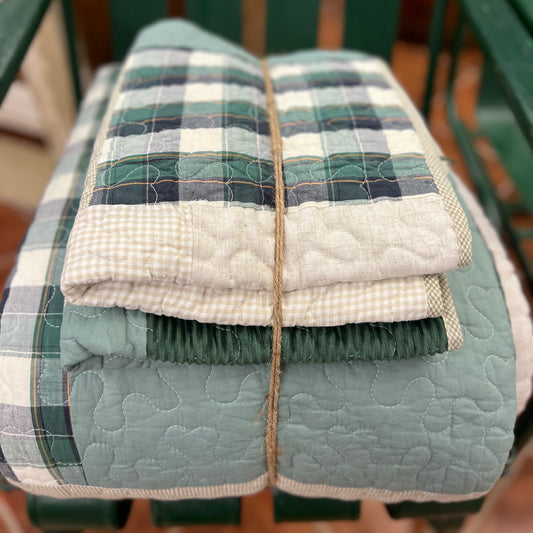 Quilt Set Patchwork Green