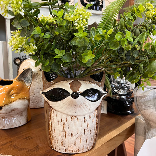 Raccoon Vase